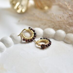 Kolczyki koła - kwiat mocy